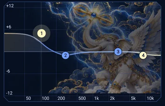EQ graph in the Indra Vajra theme.