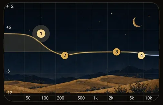 EQ graph in the Svan Original theme.
