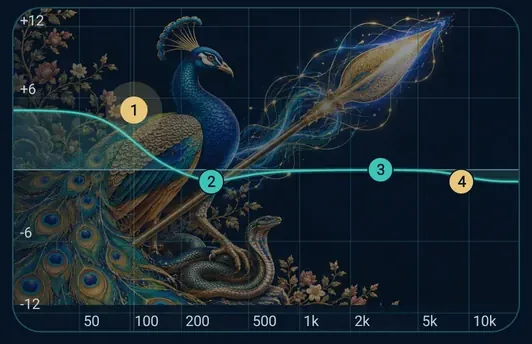 EQ graph in the Shanmukha theme.